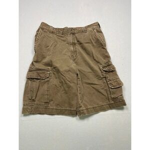 Cargo Supply Cargo Shorts 100% Cotton Brown 32 Mens